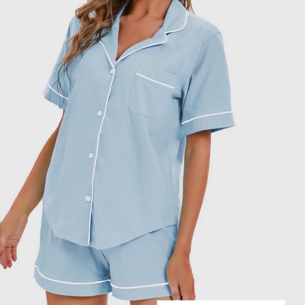 Women's Light Blue Pajama Set